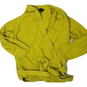 ANN TAYLOR Chartreuse Wrap Cardigan Sweater